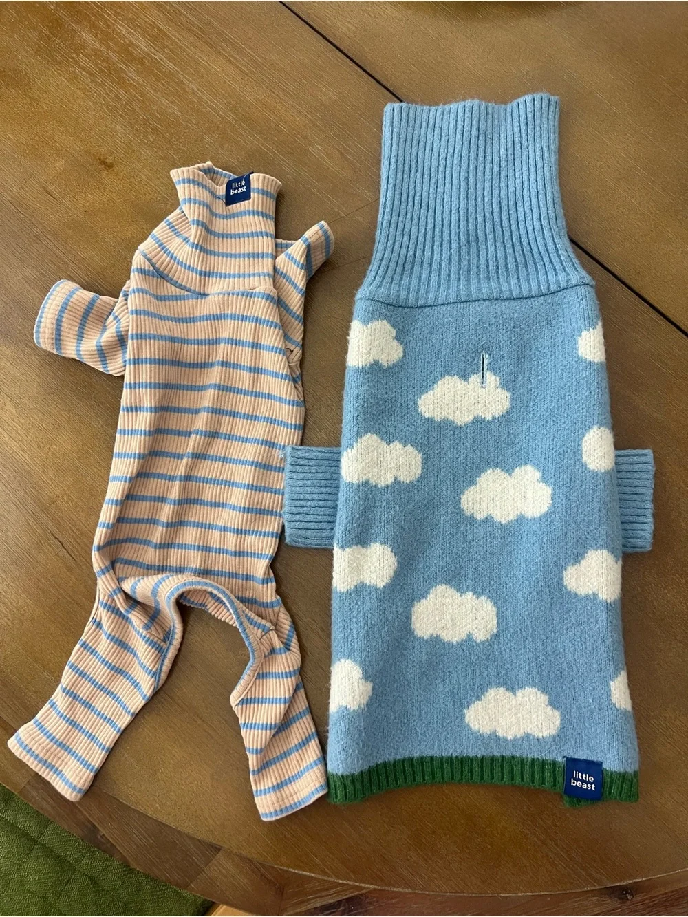 Little Beast Dog Sweater & Onesie size Small